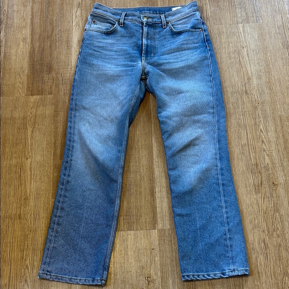 B SIDES straight leg crop jeans